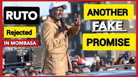 RUTO EMBARRASSED Angry Mombasa Residents REJECTS RUTO FAKE Promises