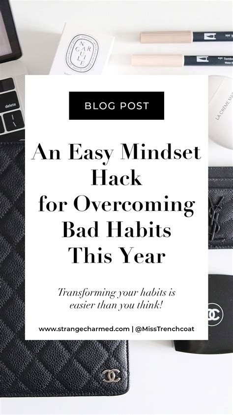 An Easy Mindset Hack For Overcoming Bad Habits This Year Strange