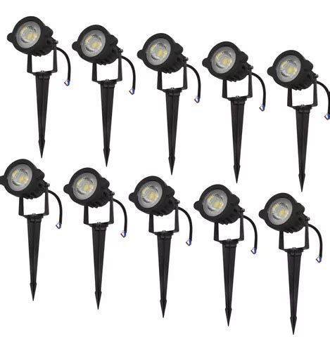 Kit 10 Luminária Espeto Jardim Cob Led 7w Prova Dágua Frete grátis