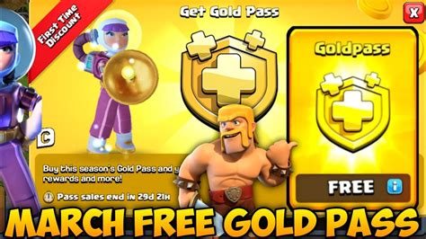 How To Get March 2024 Gold Pass FREE Free Gold Pass In Clash Of