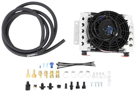 Derale Atomic Cool Remote Transmission Cooler Kit W Fan An Inlets