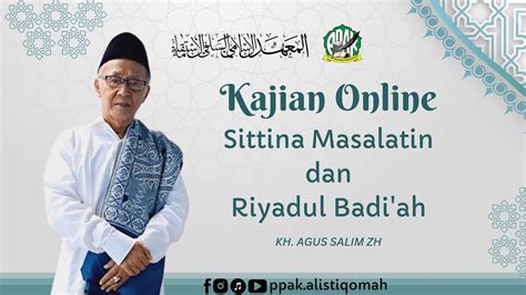 Live Ngaji Kitab Sittina Masaalatin Hal 43 Dan Riyadul Badi Ah Hal 34