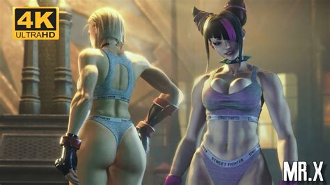 Cammy And Juri In Grey Brallete And Thong Set STREET FIGHTER 6 YouTube