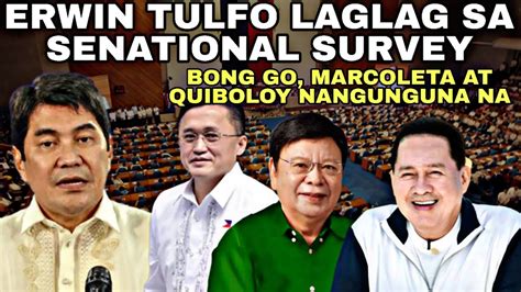 Erwin Tulfo Laglag Na Sa Senatorial Survey Marcoleta Bong Go At