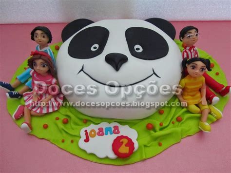 Doces Op Es Bolo Panda E Os Caricas