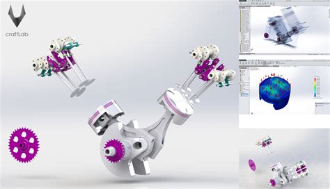 3D Engine Parts by CraftLab - Design Records