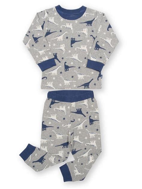 Pyjama coton bio garçon imprimé dinosaures