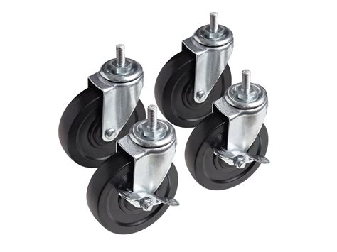 HSS 4 Heavy Duty Casters 3 8 Bolt Weight Capacity 600 Lbs Walmart