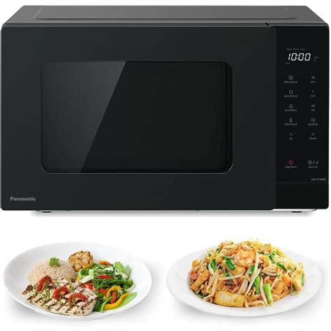 Panasonic 25L Compact Solo Microwave Oven NN-ST34NB, 900W Push Open, Auto-Defrost, Child Safety ...