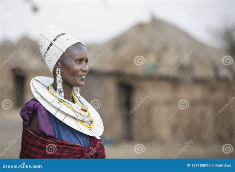 Beautiful Maasai Women In Traditional Clothing Editorial Photo | CartoonDealer.com #163840659