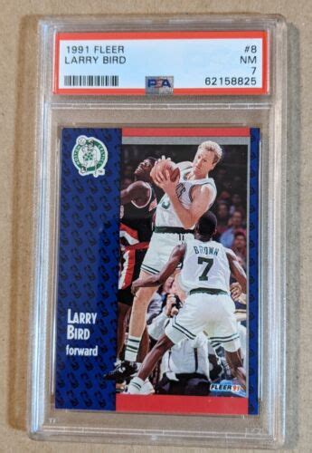 Fleer Larry Bird Psa Nm Ebay