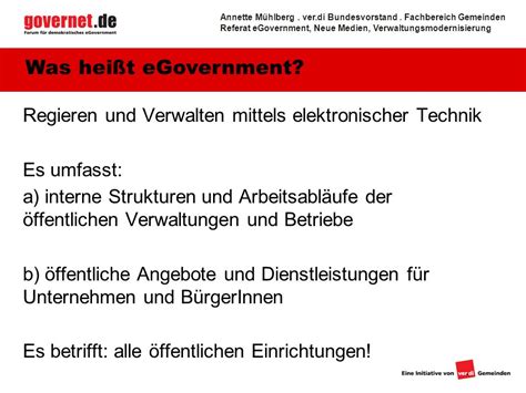 EGovernment Soziale Standards Ppt Herunterladen