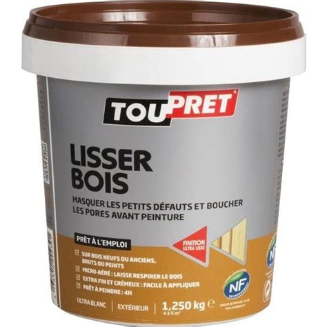 TOUPRET Enduit De Lissage Bois 1 25 Kg Achat Vente Sous Couche