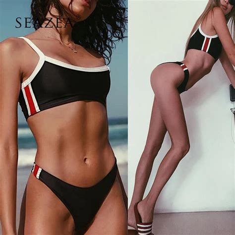 Seazea Conjunto De Bikini De Retazos Para Mujer Bikinis Traje De