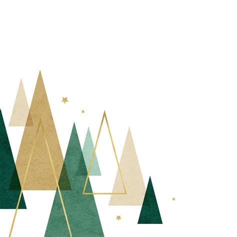 Zakelijke Kerstkaart Kerstbomen Grafisch Modern Kaartje Go