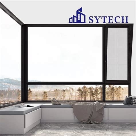 Building Material Energy Saving Double Glass Swing Window Aluminium