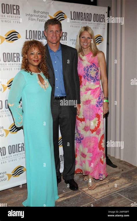 Bahamian Tennis Pro Mark Knowles And His Wife Dawn With Leslie