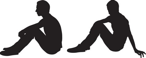 People Sitting Silhouette PNG And Vector Images Free Download - Pngtree