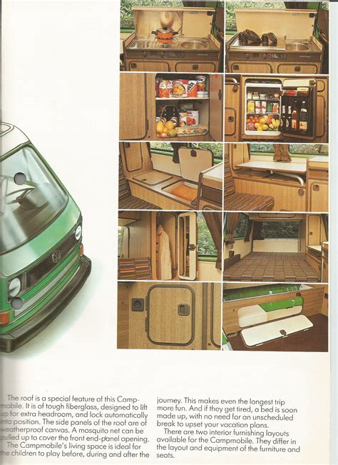 TheSamba VW Archives 1982 VW Vanagon Campmobile Sales Brochure