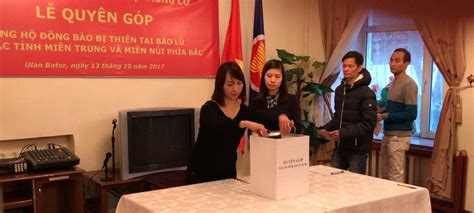 Vietnamese Embassy In Mongolia Donates To Support Flood Victims Vietnam Times