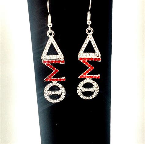 Delta Sigma Theta Sorority Earrings Greek Paraphernalia Dst