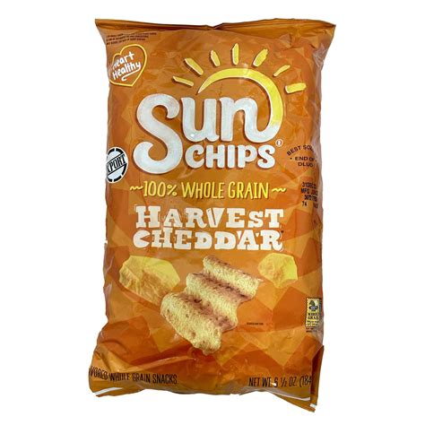 Fritolay Sun Chips Harvest Cheddar Whole Grain Snacks 1842 G Online At