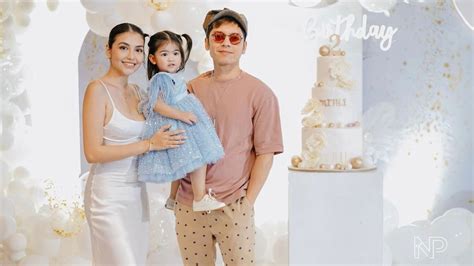 Carlo Aquino Trina Candaza Together For Daughter Mithi Birthday Pep Ph