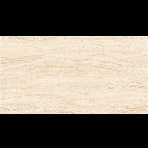 Gloss Brown Classic Travertino Vitrified Tile Thickness 8 10 Mm