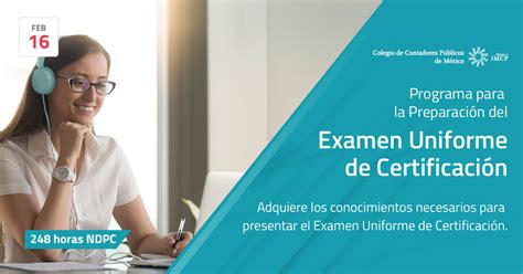 Programa Para La Preparaci N Del Examen Uniforme De Certificaci N