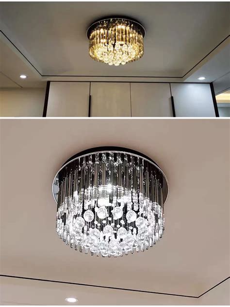 Shop Luxury Black Ceiling Crystal Chandelier for Living, Bedroom ...