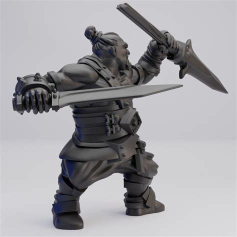 Hot Goblin 屈強なドワーフ戦士 ミニチュア ホットゴブリン