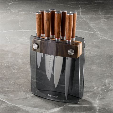 Nihon X Knife Set Piece And Magnetic Stainless Steel Knife Rack