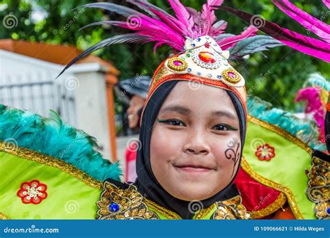 Girls In Traditional Clothes In Jakarta Indonesia Editorial Photo