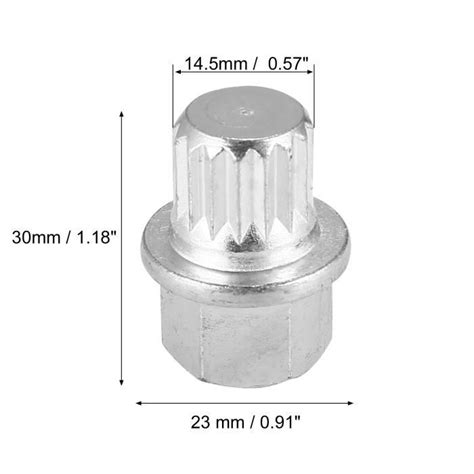 X AUTOHAUX ABC5 16PT Écrou de roue Voiture Écrou de blocage de roue