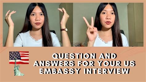 TOURIST VISA TO USA Interview Questions YouTube