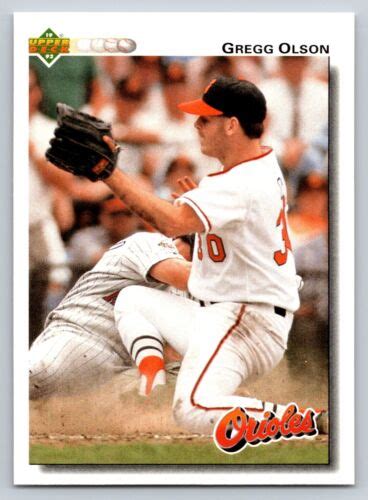 227 Gregg Olson Baltimore Orioles 1992 Upper Deck EBay