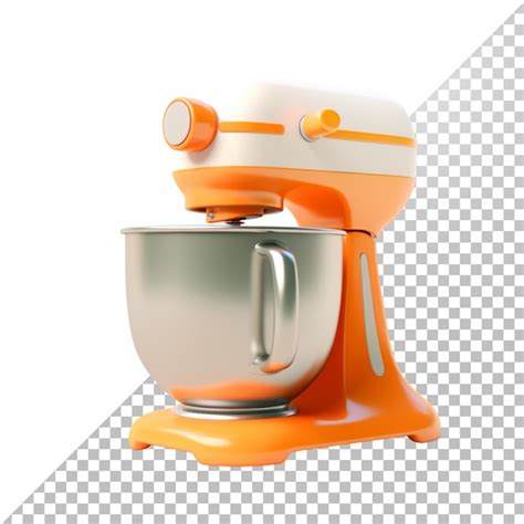 Premium Psd White And Orange Mixer In D