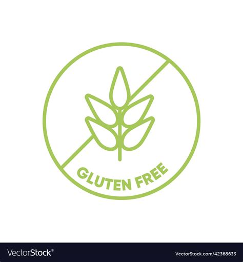 Gluten Free Food Icon Royalty Free Vector Image