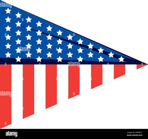 american flag triangle stock vector image art alamy