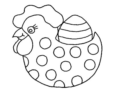 Coloriage Poule de Paques à imprimer sur COLORIAGES info