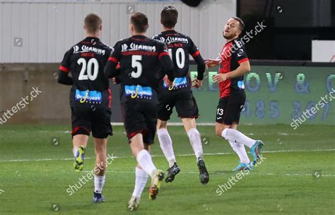 Rwdms Kylian Hazard Celebrates After Scoring Editorial Stock Photo