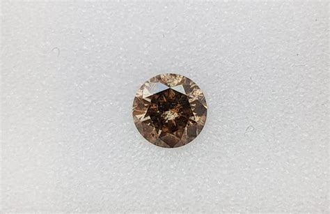 Diamond Ct Round Fancy Yellowish Brown I No Reserve