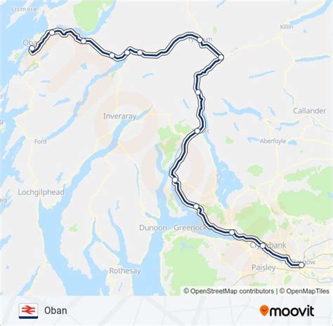 Scotrail Route Schedules Stops Maps Oban Updated