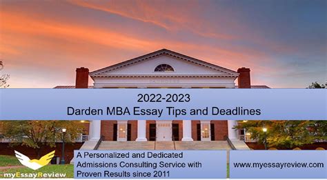 Darden Mba Essay Tips And Deadlines 2022 23 Myessayreview