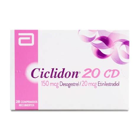 Ciclidon 20 Cd X 28 Comprimidos Recubiertos Abbott EcoFarmacias