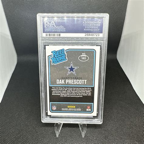 Donruss Optic Psa Gem Dak Prescott Rated Rookie Rc