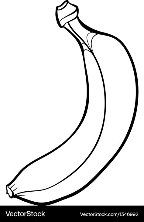 Banana For Coloring Book Royalty Free Vector Image