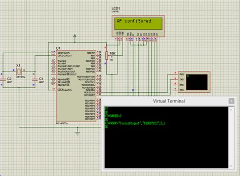 Simulation Of Interfacing Pic16f877a With Esp8266 Pic Microcontroller