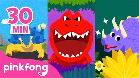 Anquilosaurio Vs Tiranosaurio Vs Triceratops Dinosaurios Para Niños Pinkfong Canciones