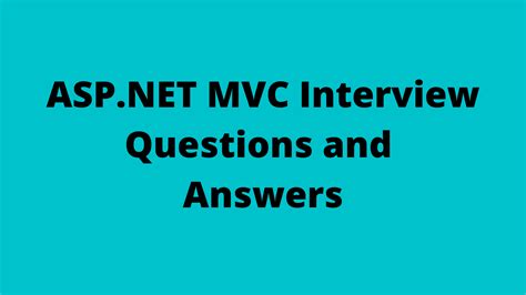 Asp Net Mvc Interview Questions And Answers Blog Djobbuzz